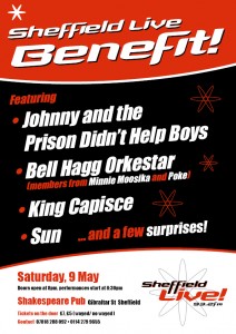 ‘The Shakespeare’ Benefit Gig: 9th of May