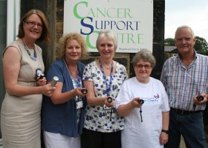 Photo caption: (left to right): Karen Holmes (Centre Manager), Vicky Brady, Catherine Anthony, Pam Dutton and John Hattersley from Weston Park Cancer Information and Support Centre