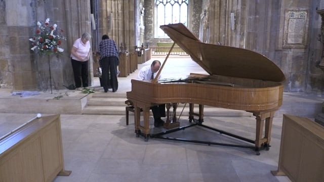 Partially sighted pianist plays charity fundraising concert