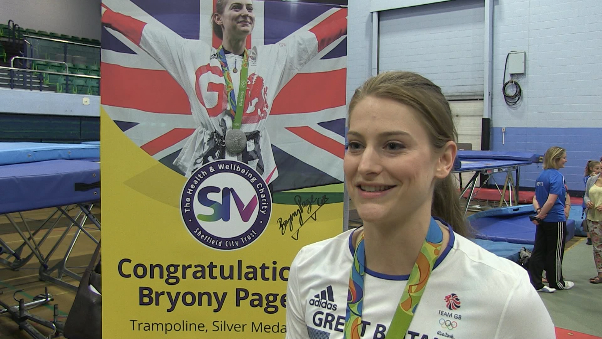 Bryony Page returns to hero’s welcome