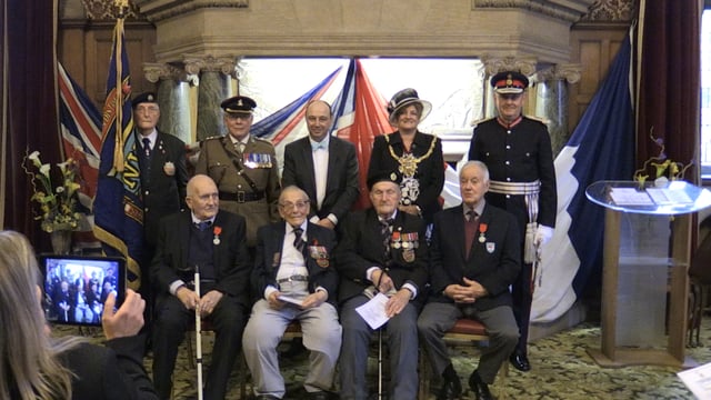 Sheffield veterans receive France’s highest military honour