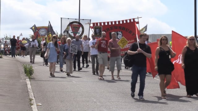 Hundreds join Orgreave justice anniversary rally