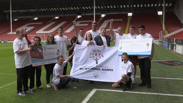 Sheffield United players join Special Olympics build-up
