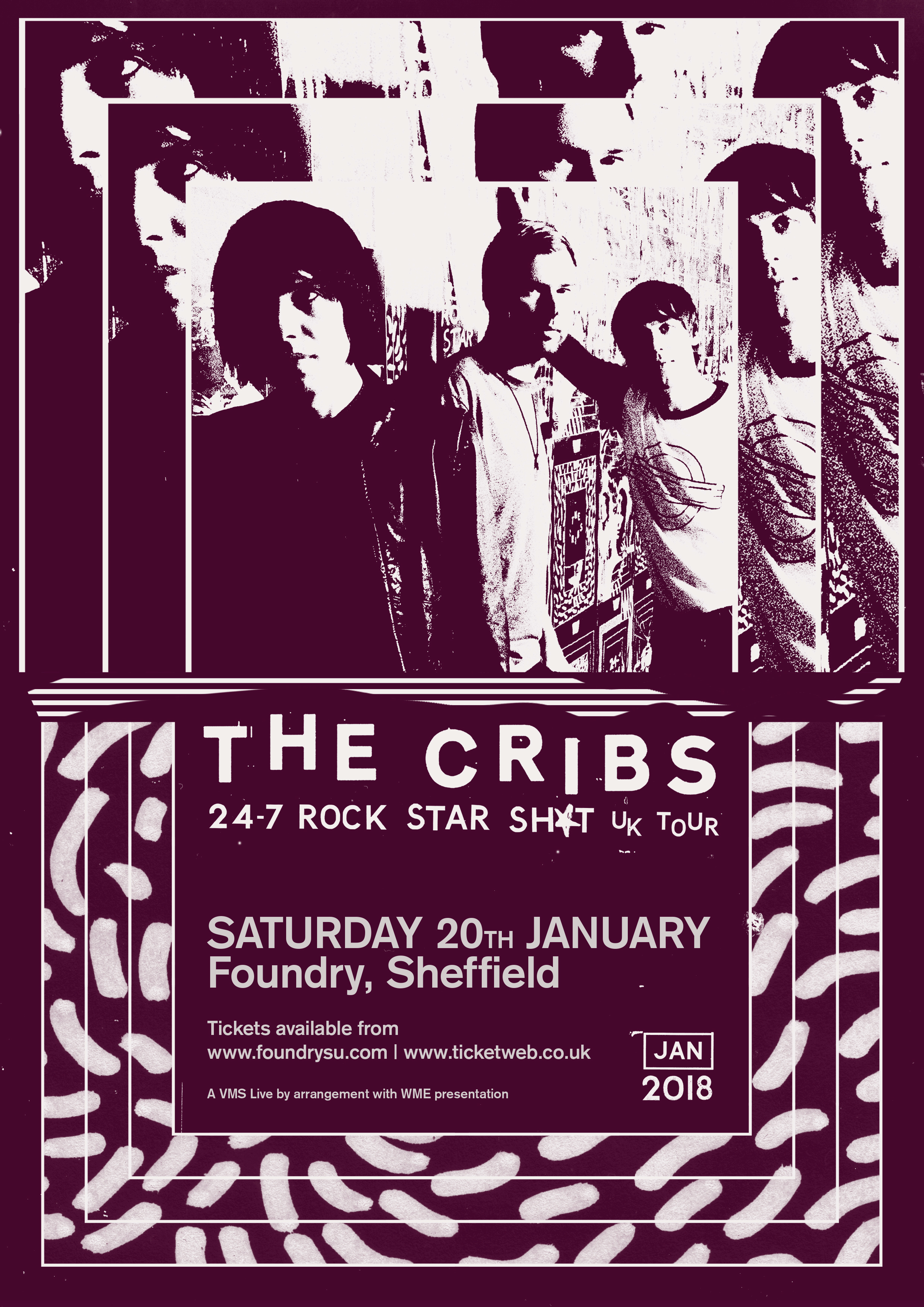 Cribs A3 Sheff Sheffield Live