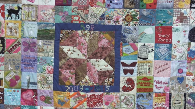 Women’s quilt remembers victims of domestic violence