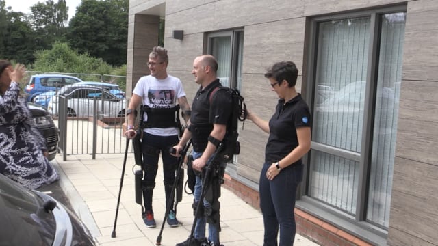 Exoskeleton helps patients to walk again