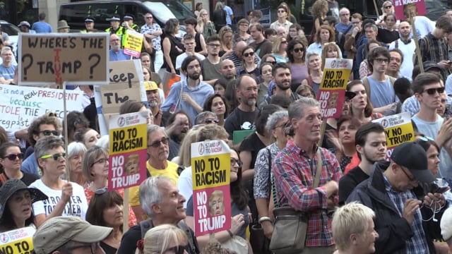 Thousands join Sheffield anti-Trump protest