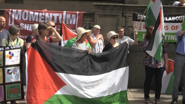 Sheffield campaigners protest Gaza killings