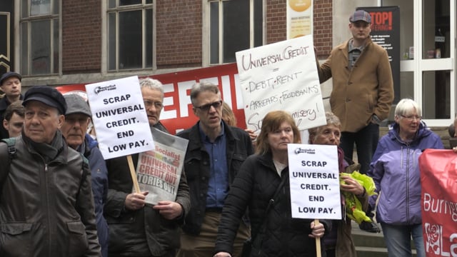 Campaigners mount Universal Credit protest