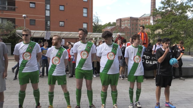 Football protest against deportations