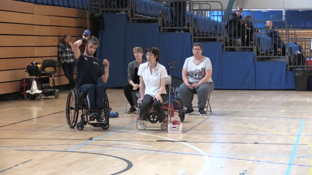 Paralympic athletes compete for boccia cup
