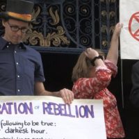 Activists continue climate change protest