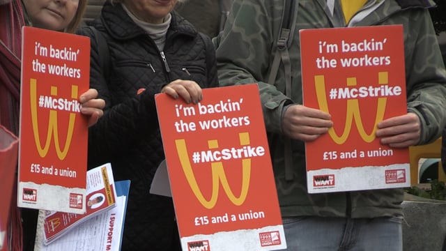 Sheffield protest backs McDonald’s workers