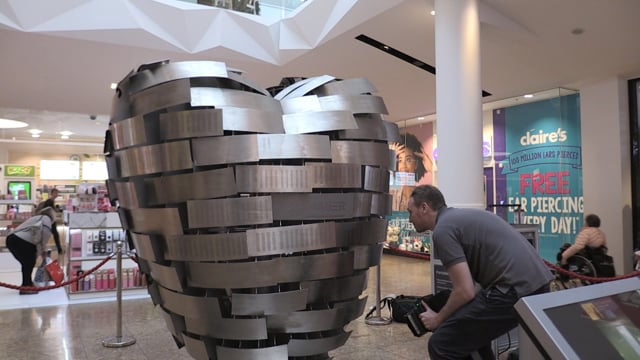 Heart of Steel sculpture unveiled